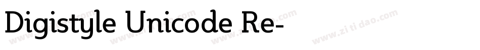 Digistyle Unicode Re字体转换